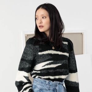 & Other Stories Zebra-esque Sweater
